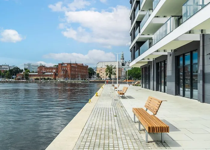 Luxury Marina - Nad Odra Lägenhet Szczecin
